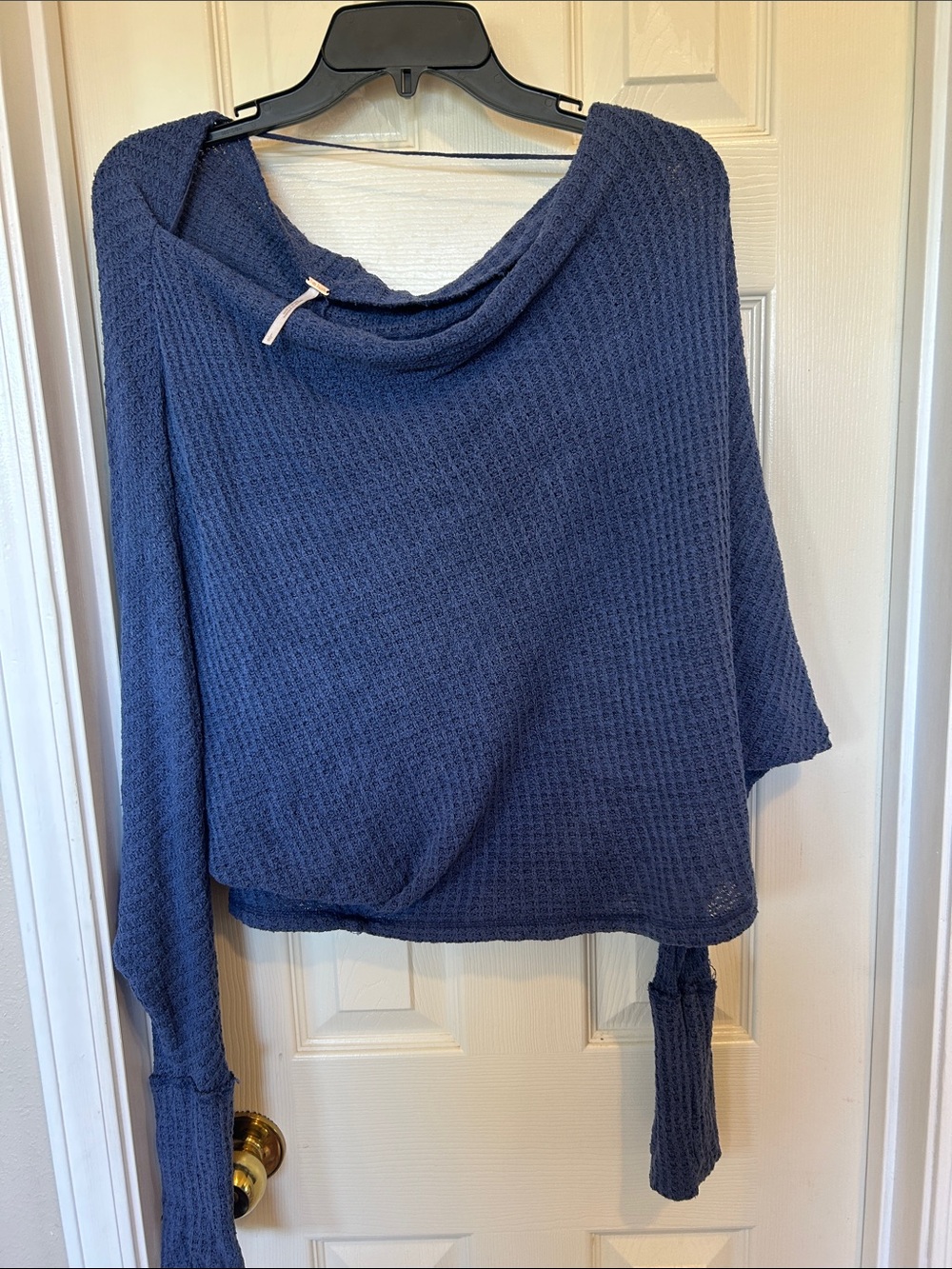 Free people waffle knit top